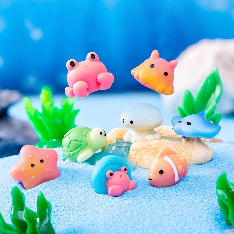 Fish Toys For Aquarium - Креативные полимерные морские животные дельфины Qctopuses
