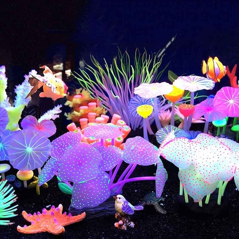 Силиконовые светящиеся искусст – обзор и цена Aquarium Fish Enrichment